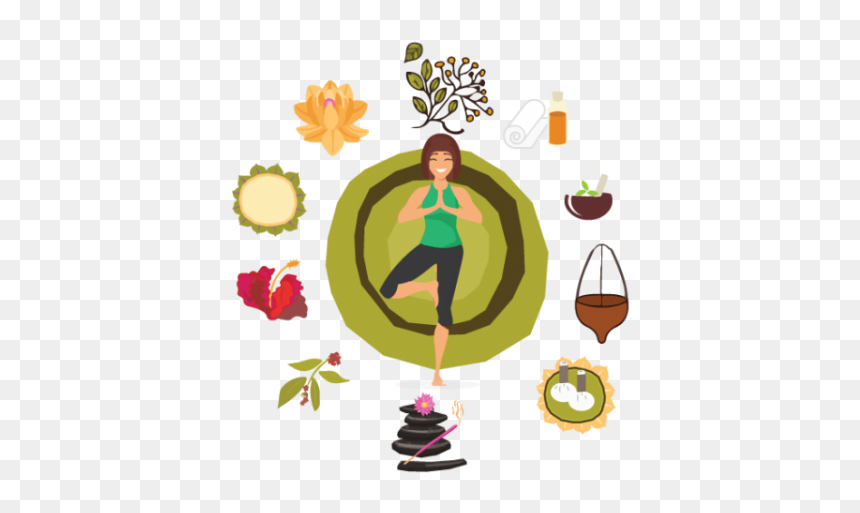 Go Through Ayurveda To Release Your Stress - Rangoli Related To Ayurveda, HD Png Download - ayurveda symbol png