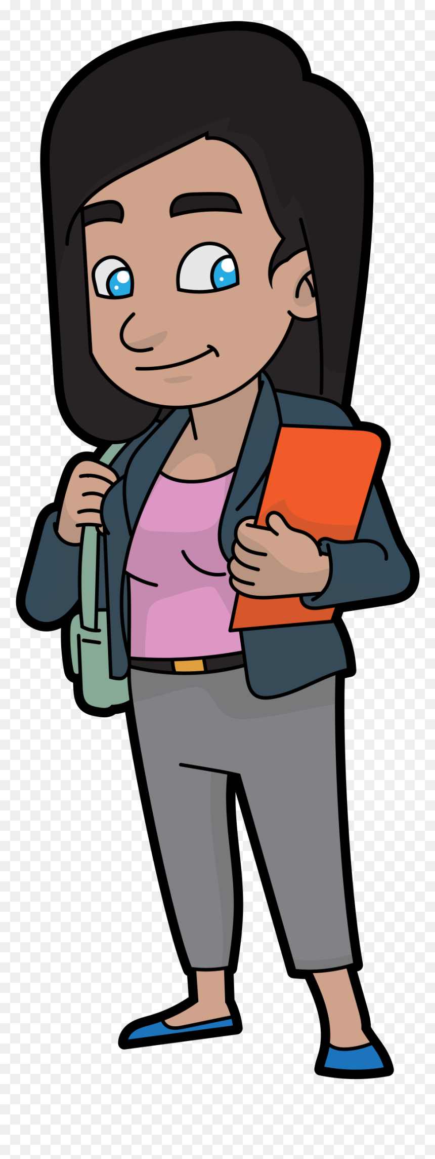 Business Woman Animated Png, Transparent Png - saree png vector