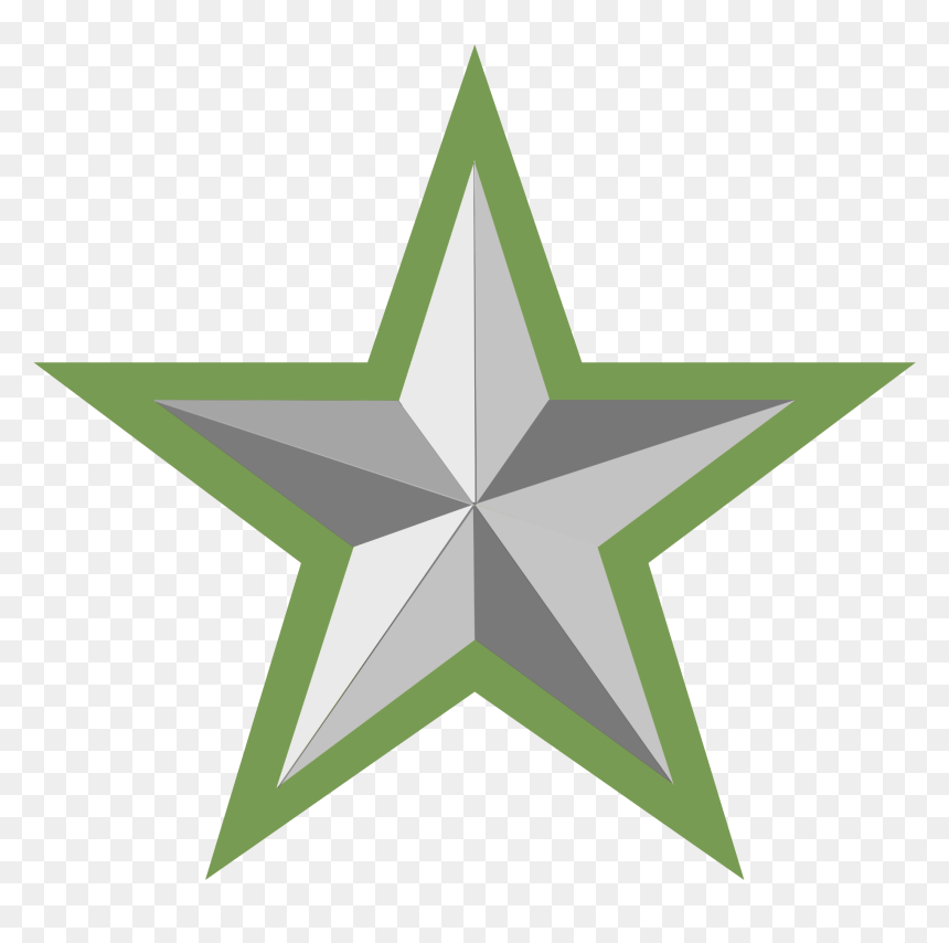 Silver Star With Green Border - Kappa Kappa Psi Road To Wisdom, HD Png Download - green border design png