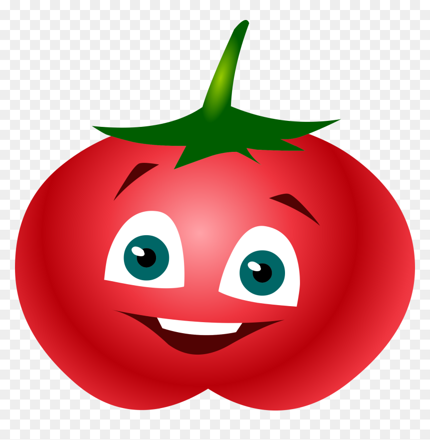 Cartoon Tomato, HD Png Download - tomato cartoon png