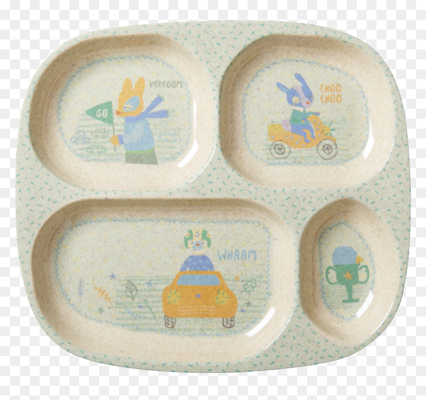 Prato Infantil Com Divisórias, HD Png Download - rice plate png