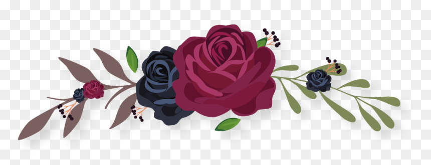 Transparent Vector Wreath Png - Clipart Rose Flower Vector Png, Png Download - flower boquet png