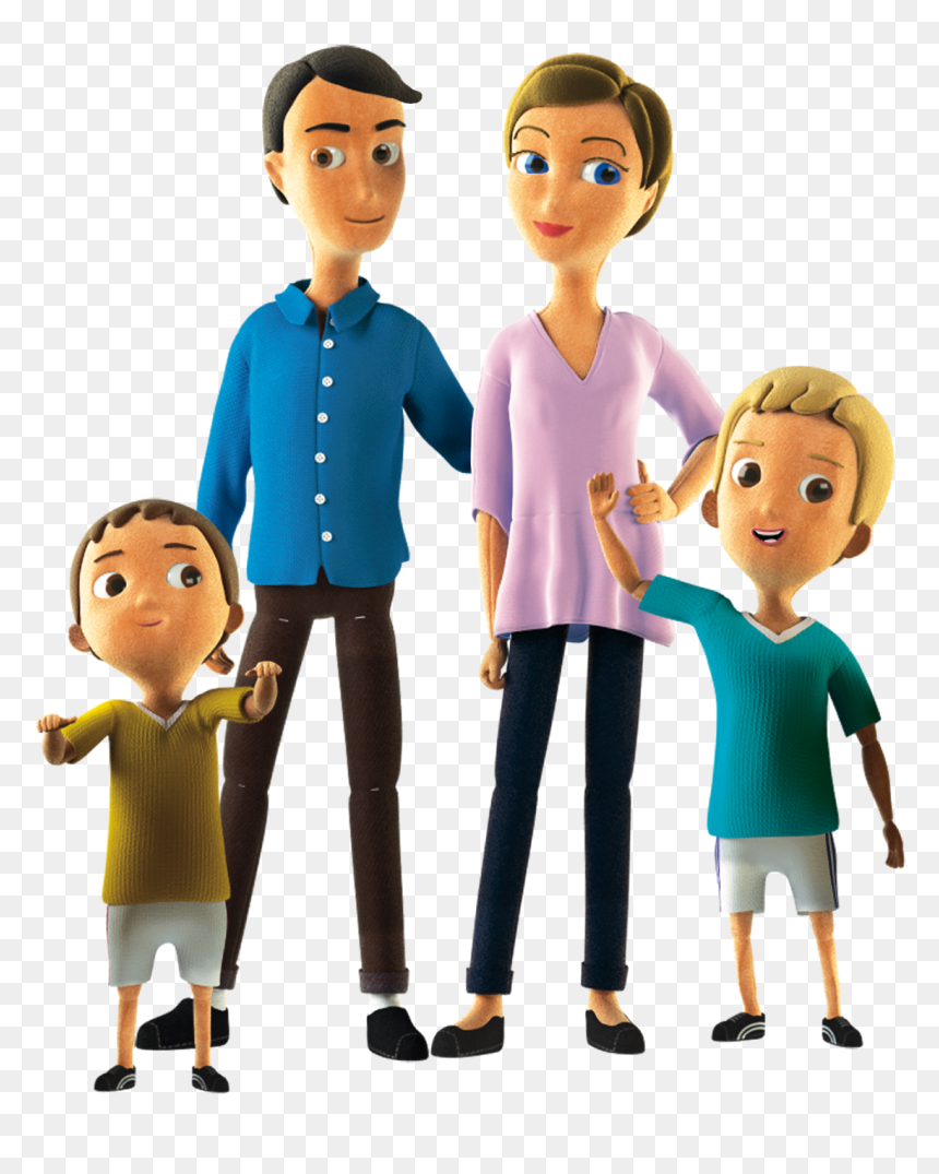 It"s Time To Remember Family Members With My Exercises - Cartoon, HD Png Download - family png images