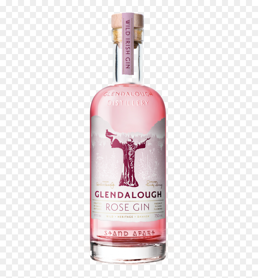 Glendalough Rose Gin - Glendalough Irish Rose Gin, HD Png Download - flower haar png