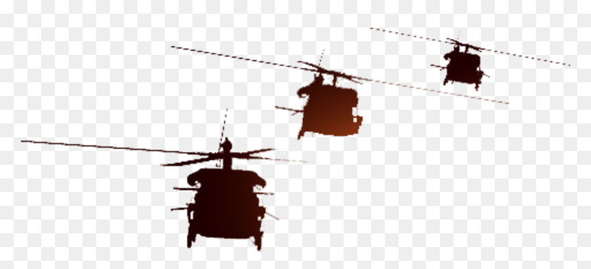 Aircraft Soldier Silhouette Military - Helicopter Silhouette Soldier, HD Png Download - helicopter png image