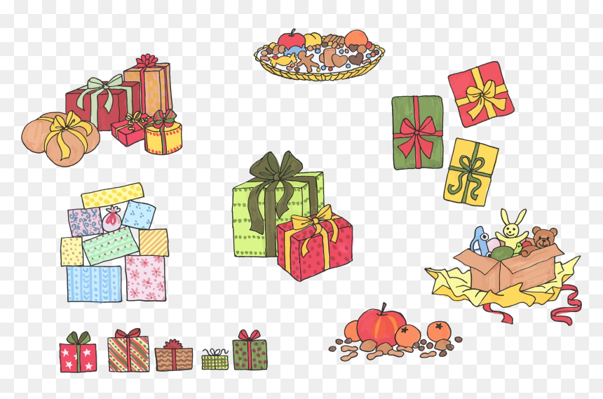 Assortment Of Gifts And Presents Clip Arts - 선물 상자 선물 일러스트, HD Png Download - gifts png images