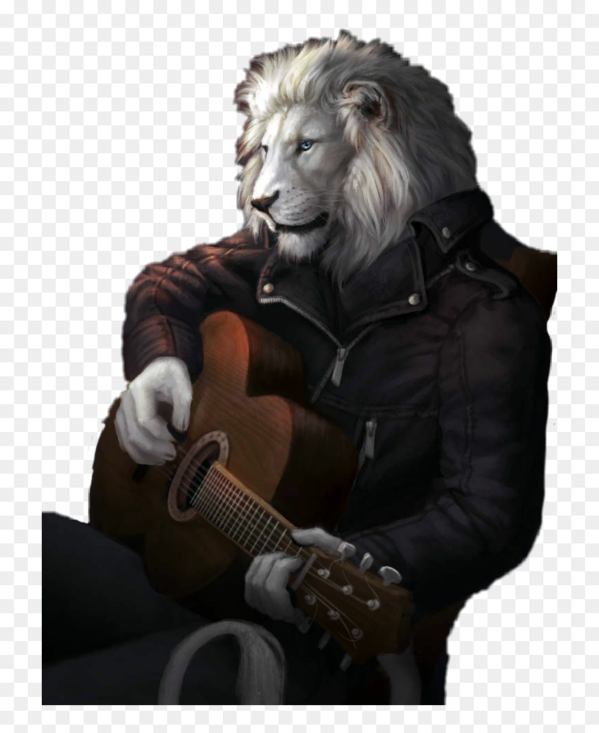 Anthro Furry Father Lion, HD Png Download - lion sitting png