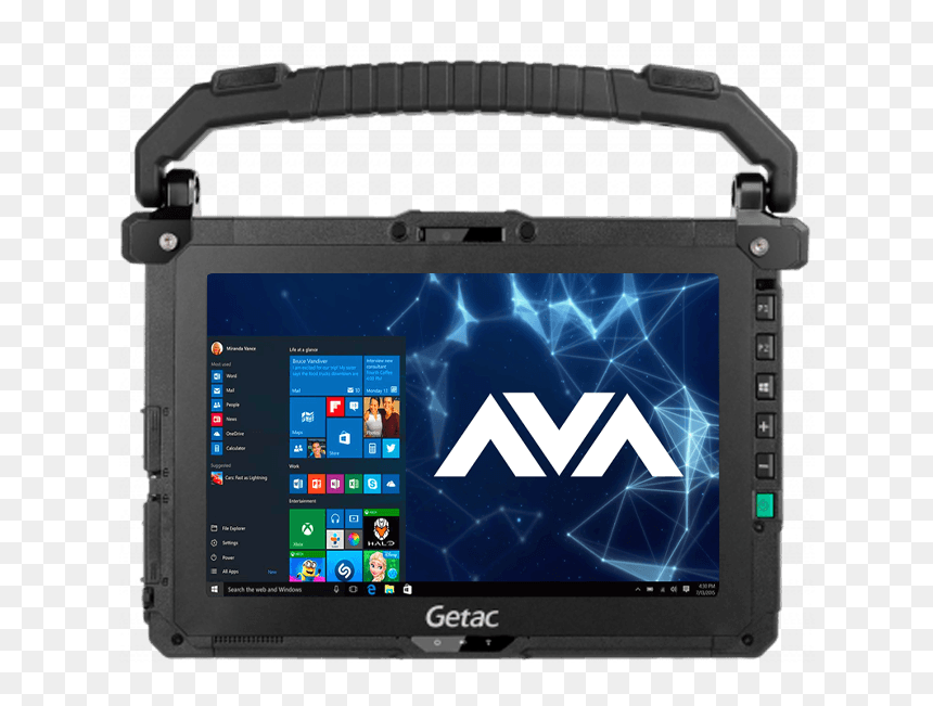 Getac Ux10 Fully Rugged Tablet - Msi Wp65 9th 263, HD Png Download - tablet in hand png