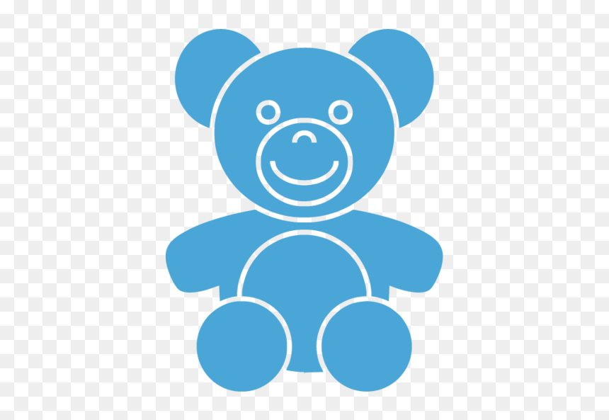 Icon, HD Png Download - blue teddy bear png