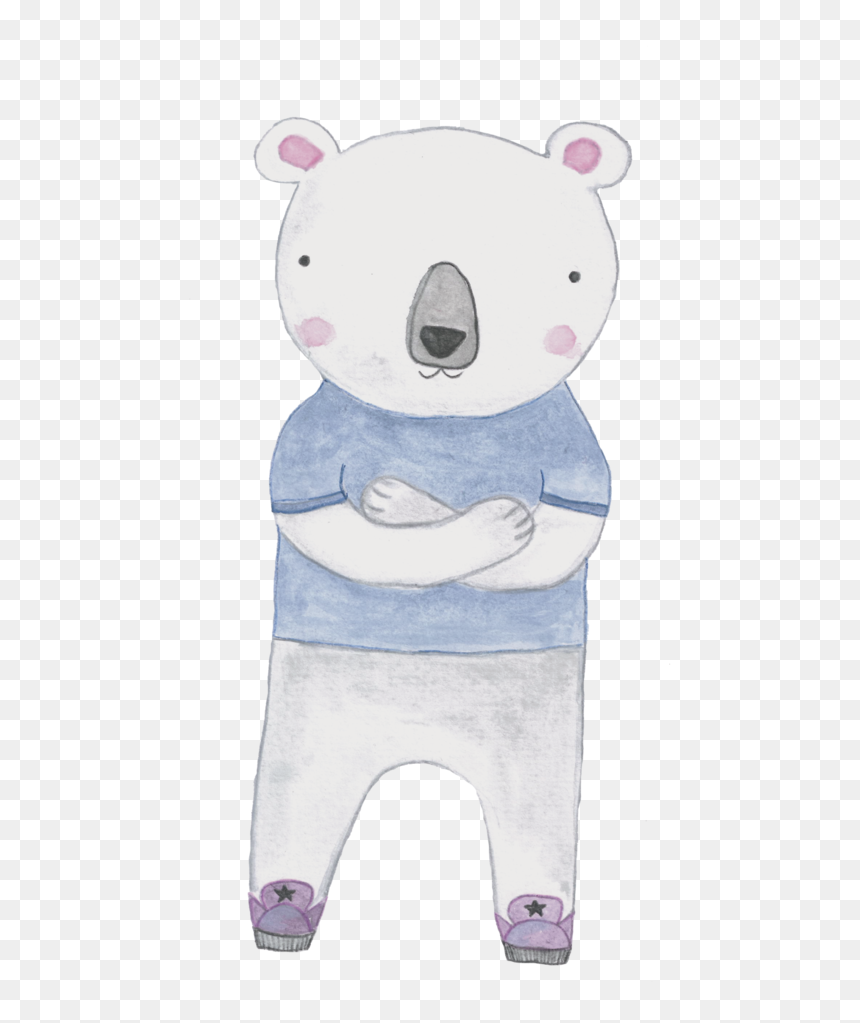 Polar Bear Hip Hop-01 - Teddy Bear, HD Png Download - blue teddy bear png