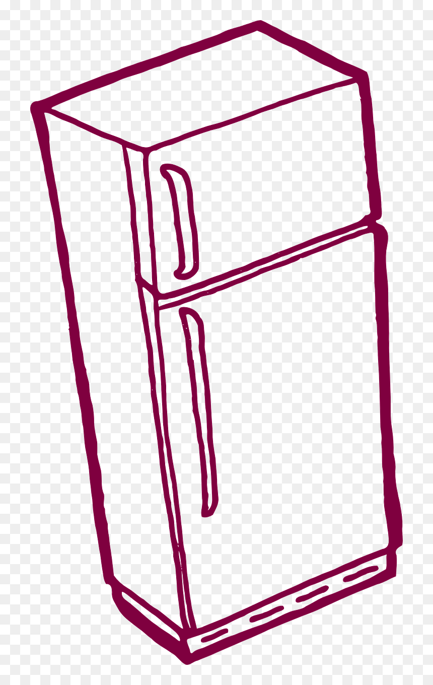 Refrigerator Clip Art - Refrigerator Clipart Black And White, HD Png Download - refrigerator png images
