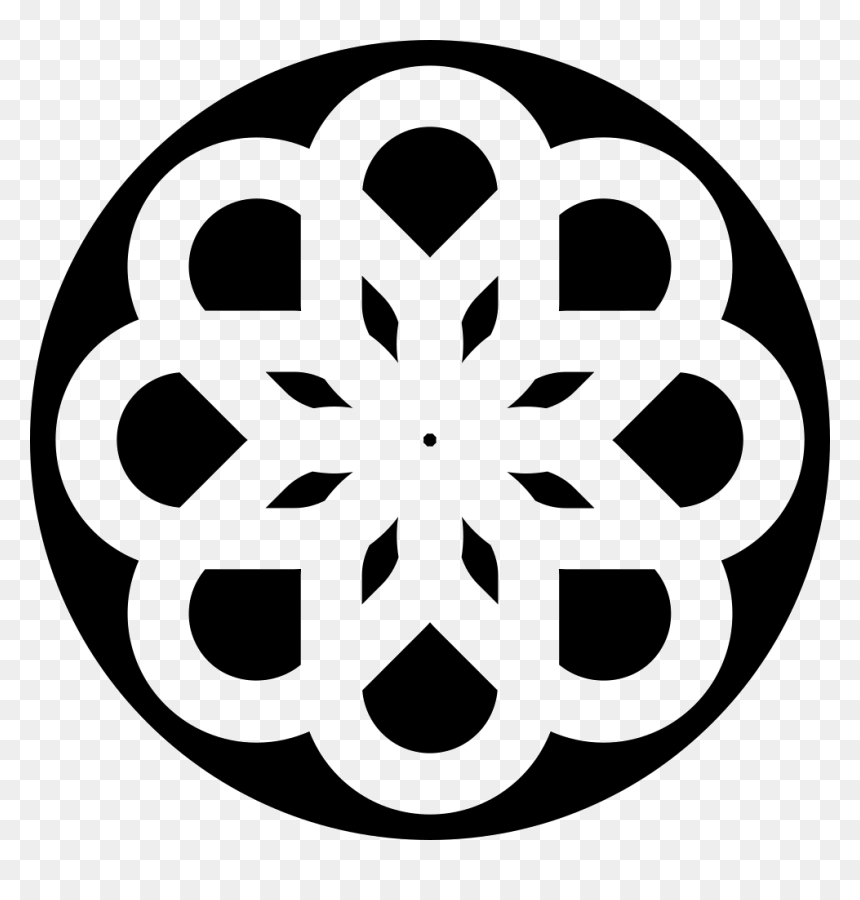Ornament Flower - Telephone Wire Cross Section, HD Png Download - flower symbol png