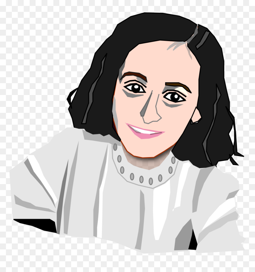 Anne Frank Diary Clipart , Png Download - Anna Frank Cartoon Png, Transparent Png - anne frank png
