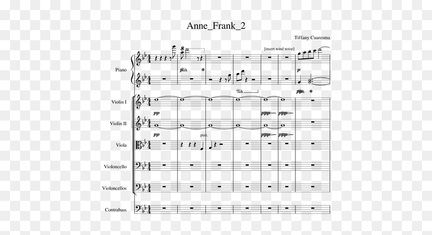 Sheet Music, HD Png Download - anne frank png