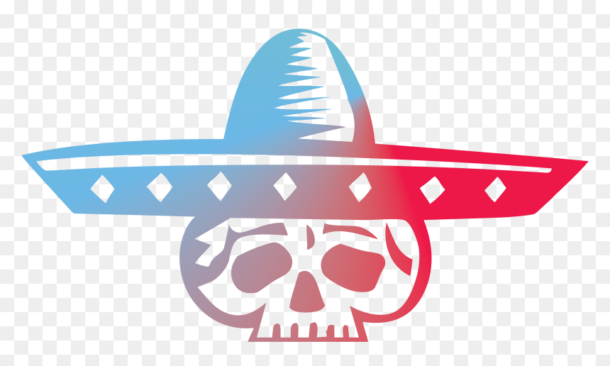 Transparent Taco Meat Clipart - Mexican Skull, HD Png Download - mexican taco png