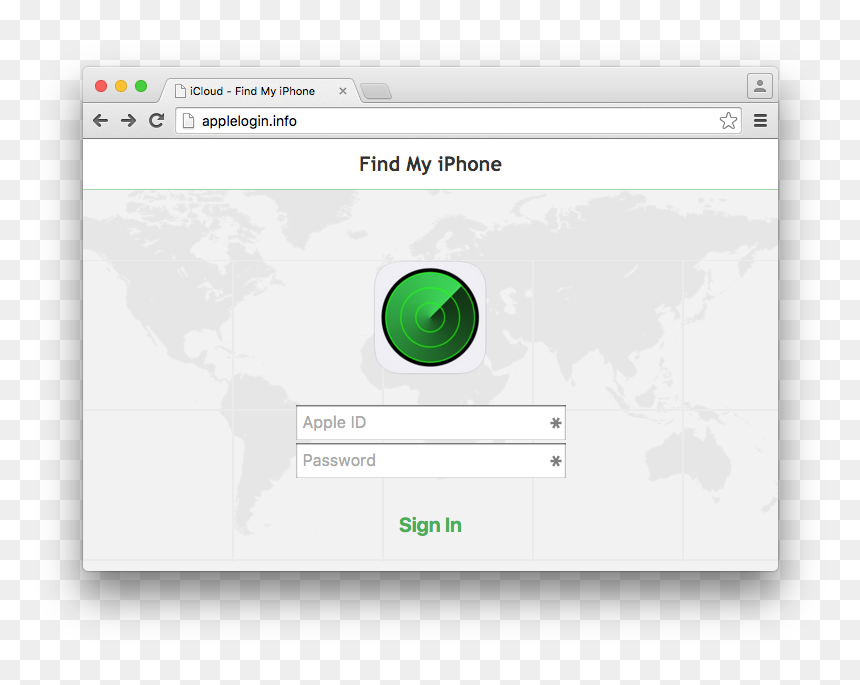 An Apple Icloud Phishing Site At Applelogin - Domain Phishing, HD Png Download - icloud png