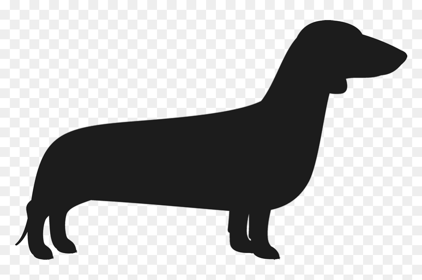 Dachshund Silhouette Png - Silhouette Dachshund Png, Transparent Png - weiner dog png