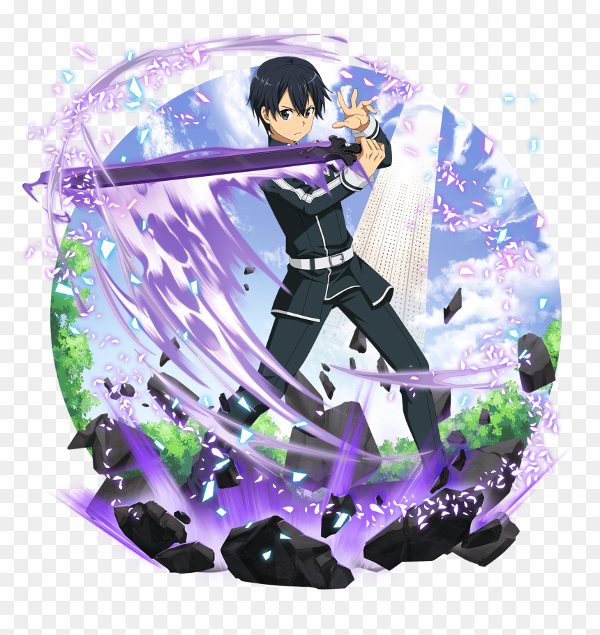 Sword Art Online Memory Defrag Png, Transparent Png - sword art online kirito png