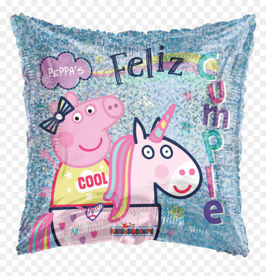 Peppa Pig And Unicorn, HD Png Download - peppa pig cumpleaños png
