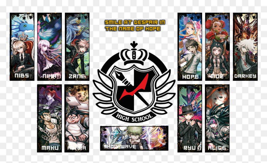 Danganronpa, HD Png Download - nico nico nii png