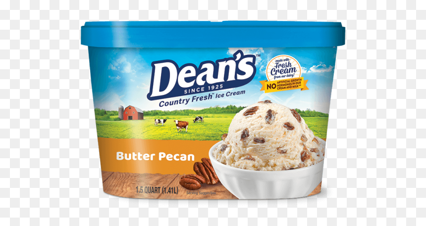 Butter Pecan Png - Salted Caramel Deans Ice Cream, Transparent Png - dean png