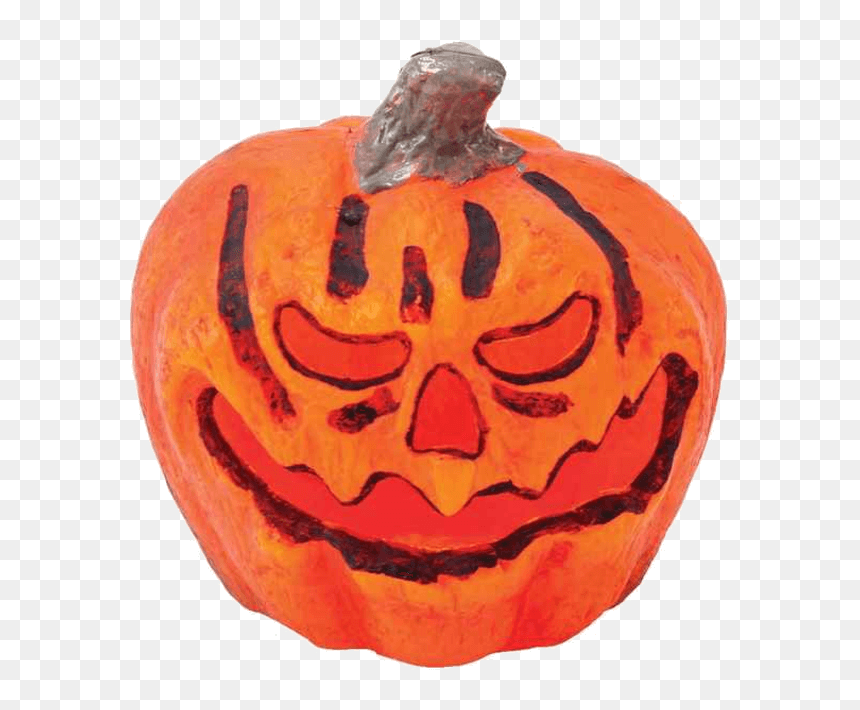 Bright Light Up Evil Halloween Pumpkin - Jack-o'-lantern, HD Png Download - evil pumpkin png