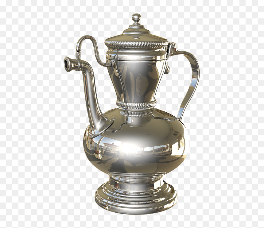 Vintage Oriental Pitcher, Chrome, Antique - Antique, HD Png Download - chrome texture png