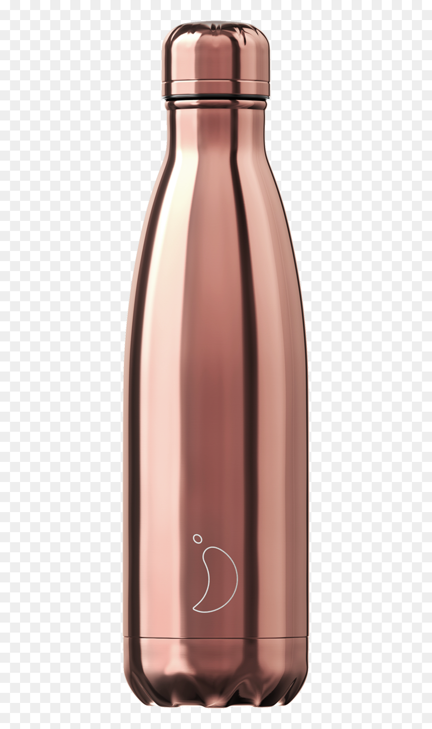 Chilly Bottle Rose Gold 500ml, HD Png Download - chrome texture png