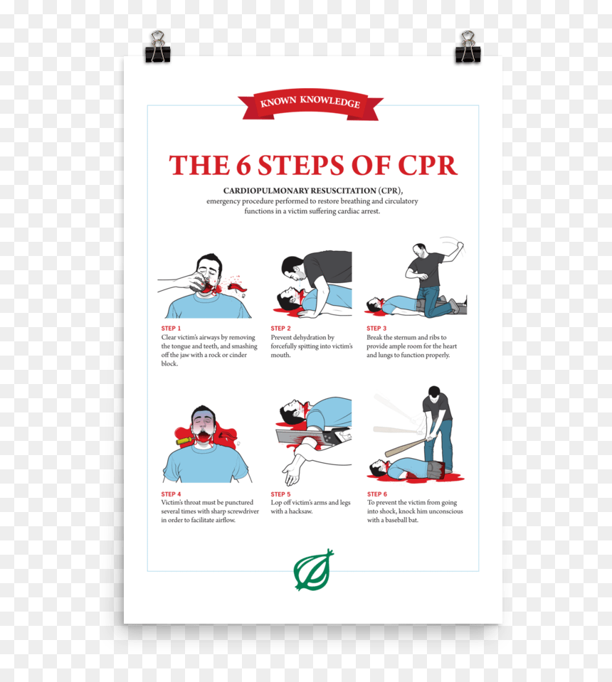 Onion Book Of Known Knowledge Cpr, HD Png Download - cpr png