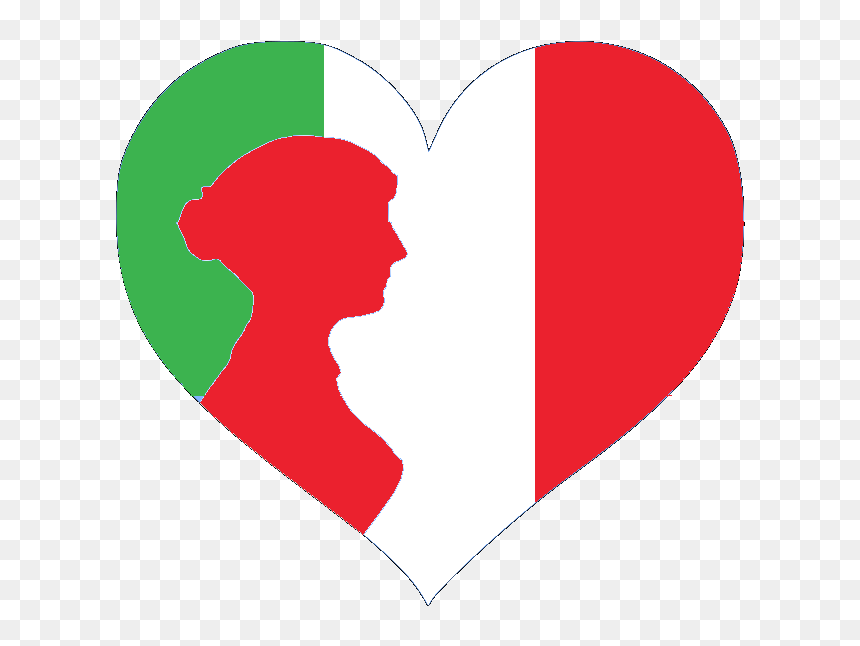 Interwiki Women Red Italian Logo - Circle Graph, HD Png Download - italian png