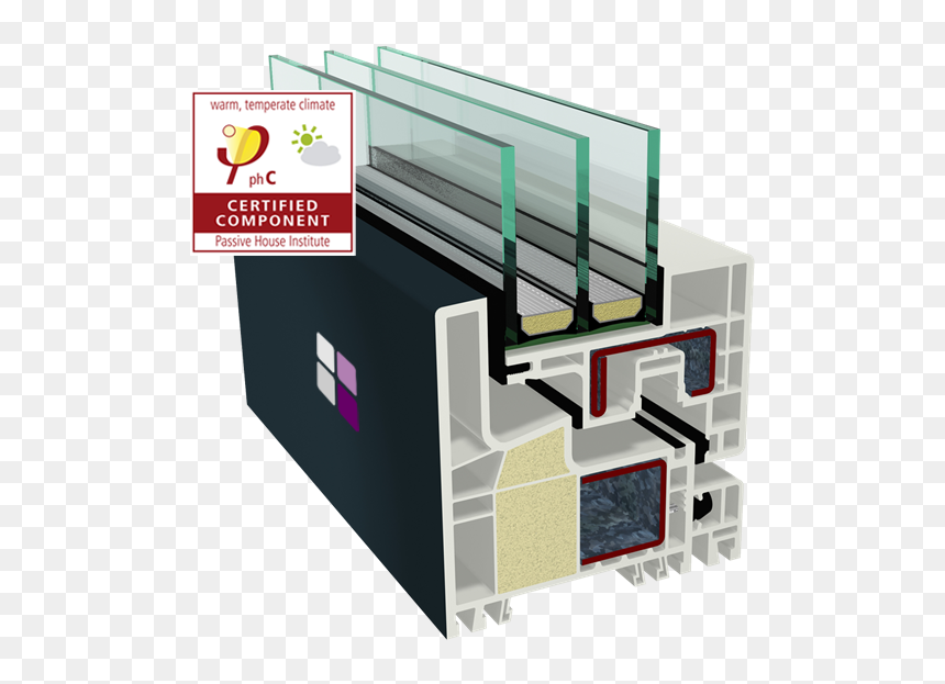 Passive House, HD Png Download - ventanas png