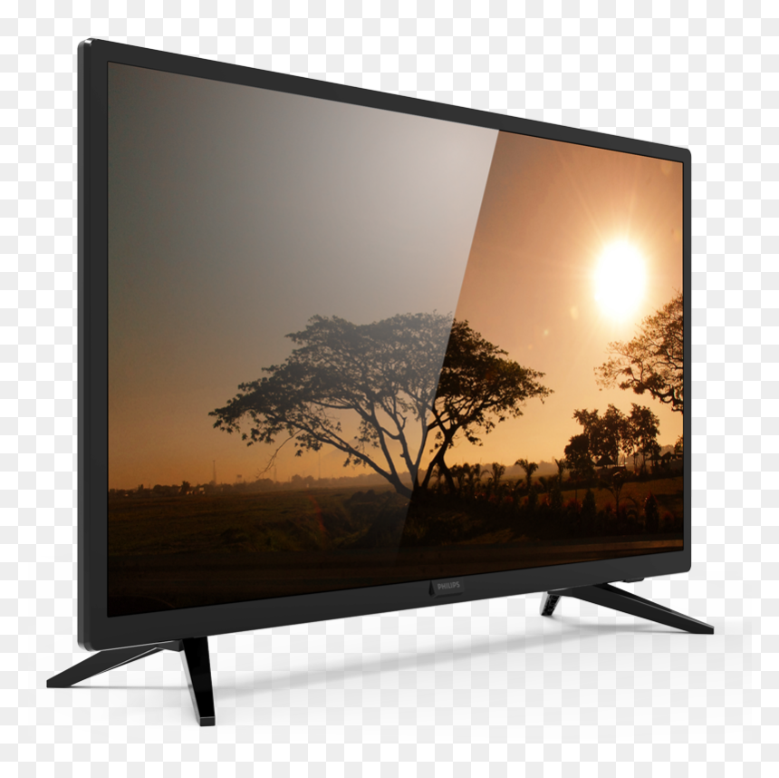 Led-backlit Lcd Display, HD Png Download - tv lines png