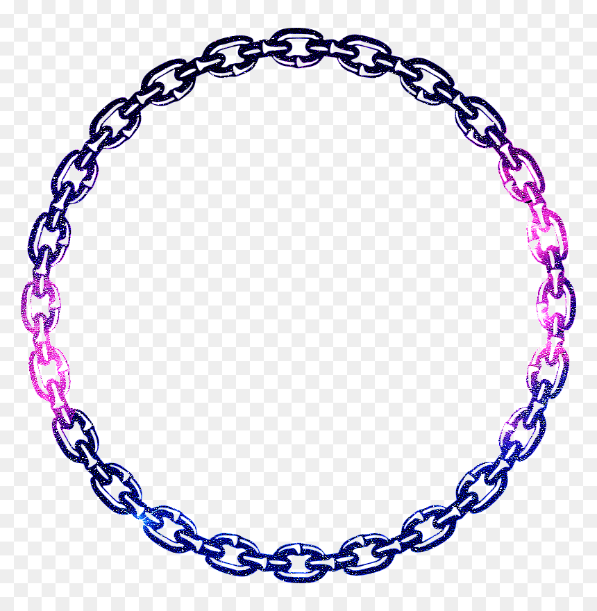 #galaxy #galaxia #chain #cadena #circulo #circle #round - Circle Of Chains Png, Transparent Png - cadena png