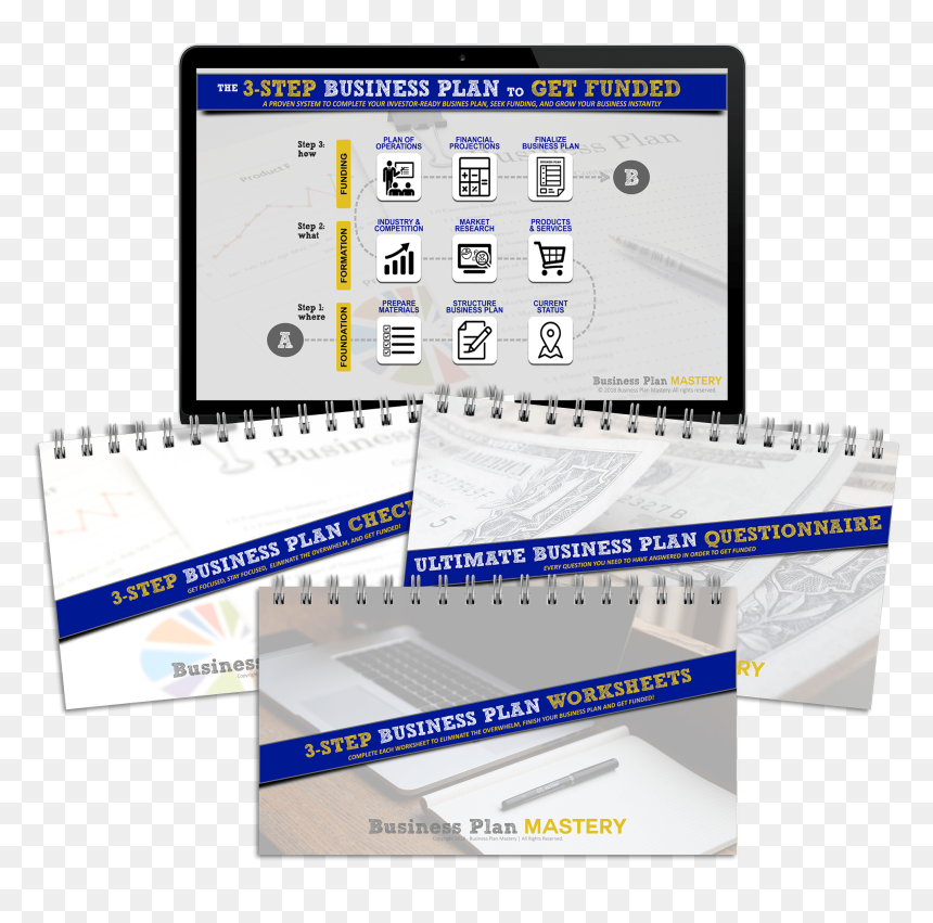 Business Plan Mastery Full Course Image - Paper, HD Png Download - business plan png