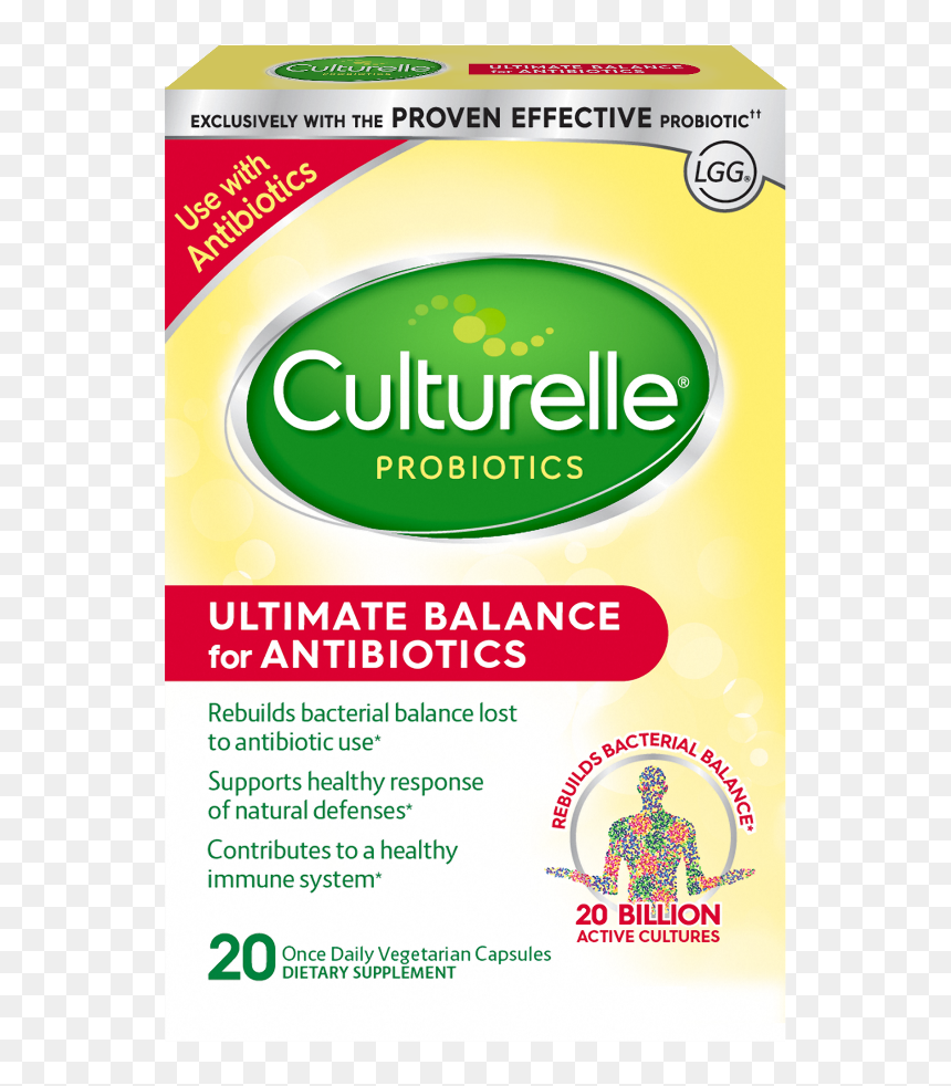 Product Package Front - Culturelle For Antibiotics, HD Png Download - antibiotics png