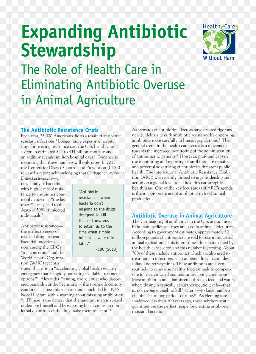 Expanding Antibiotic Stewardship White Paper - Issues Of Antibiotic In Animal, HD Png Download - antibiotics png
