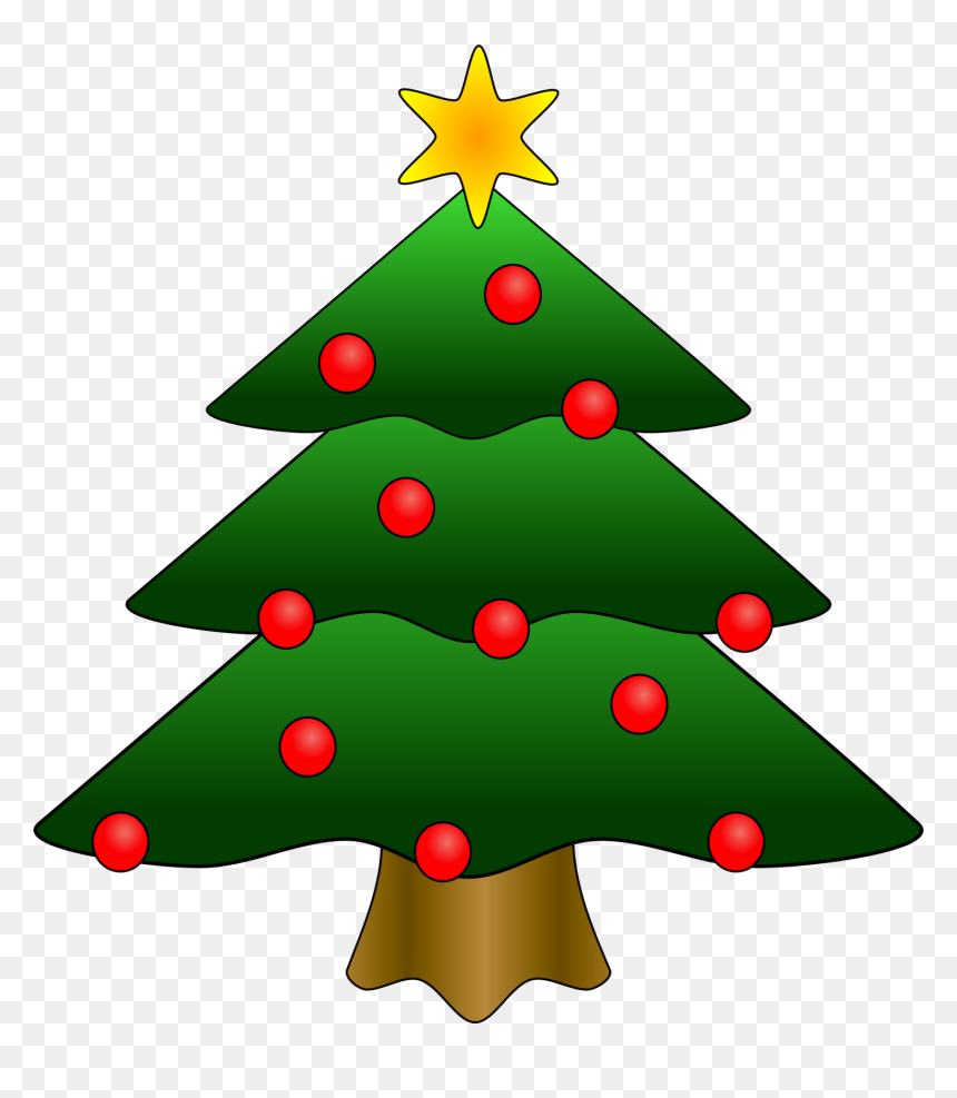 Clipart Christmas Tree, HD Png Download - moldura de natal em png