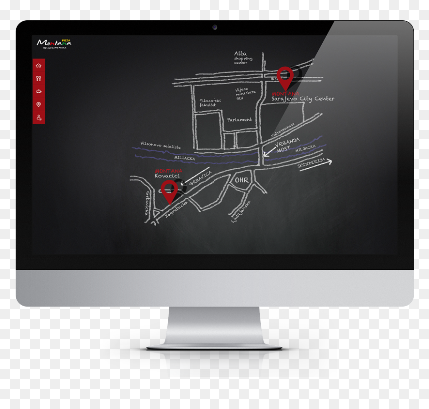 Led-backlit Lcd Display, HD Png Download - montañas png