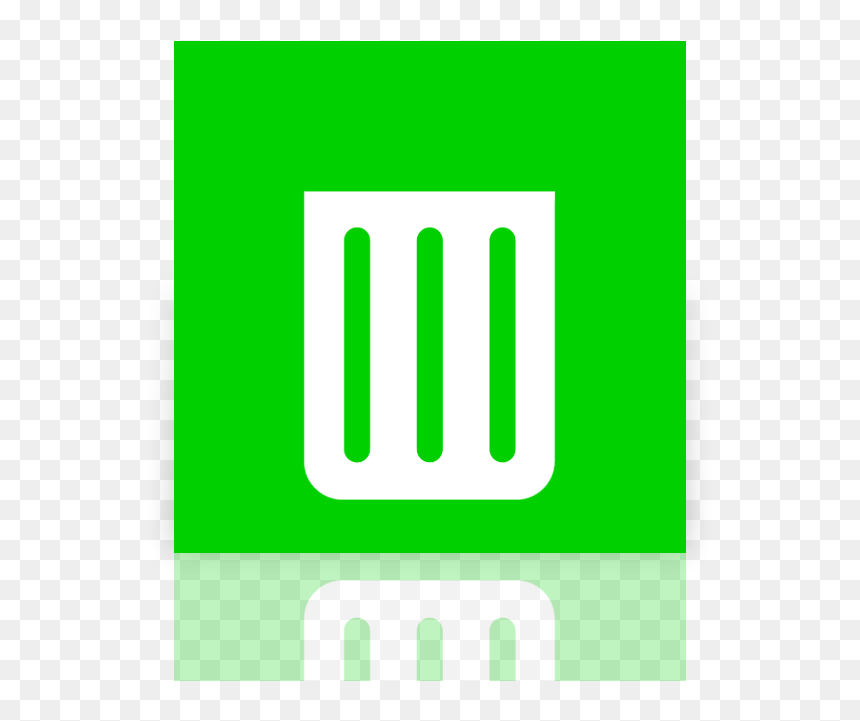 Empty, Mirror, Recycle, Bin Icon - Trash, HD Png Download - reciclaje png