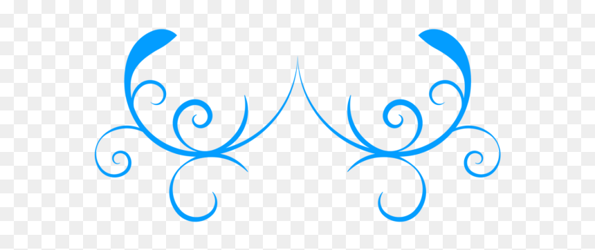 Blue Floral Vector Png, Transparent Png - diseños png