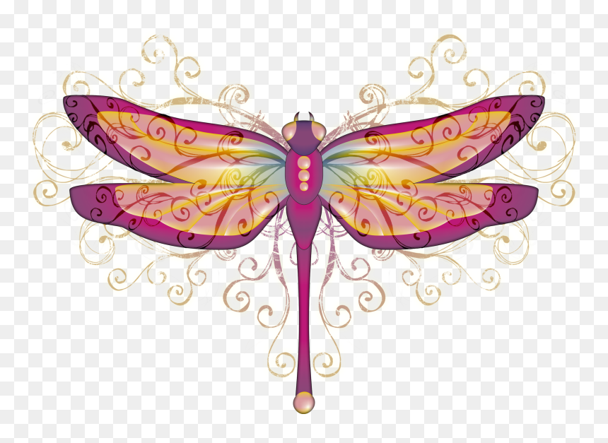 Transparent Dragonfly Wings Png - Dragonfly, Png Download - diseños png