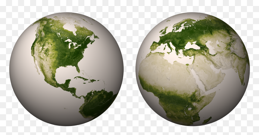 Nasa Vegetation Globes - Vegetation Map Of Earth, HD Png Download - blue planet png