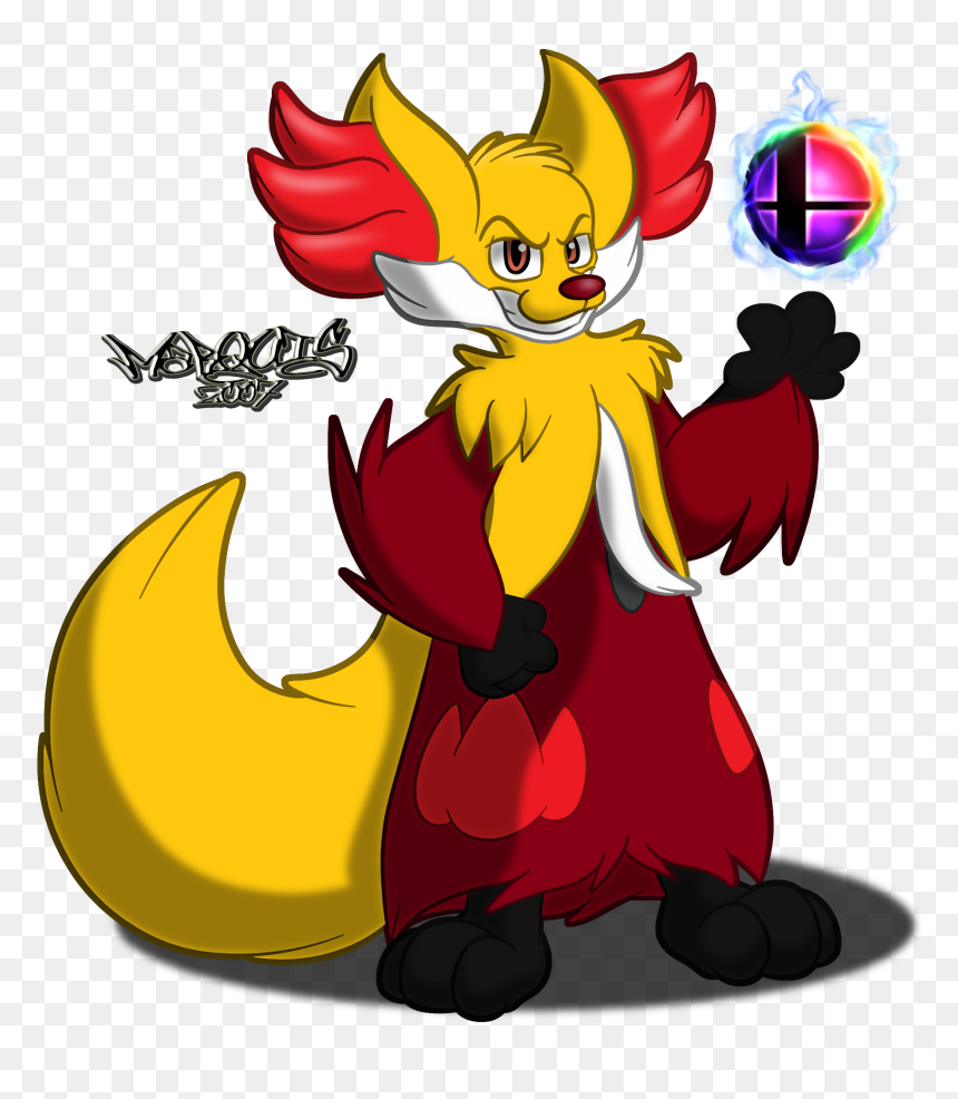 Cartoon, HD Png Download - delphox png