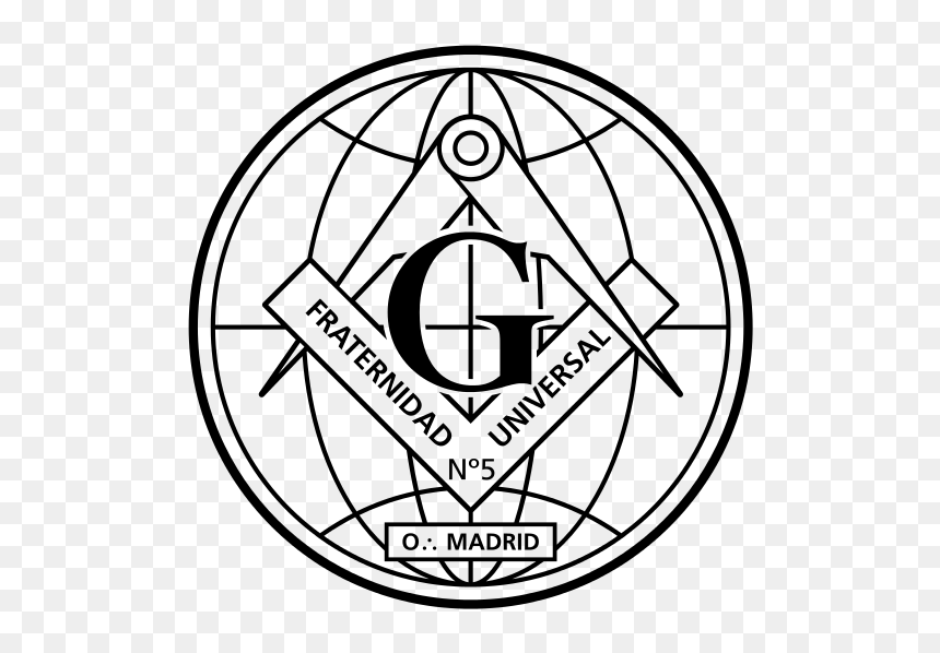 Emblema Logia Fraternidad Universal N 5 Madr - Circle, HD Png Download - tinta png