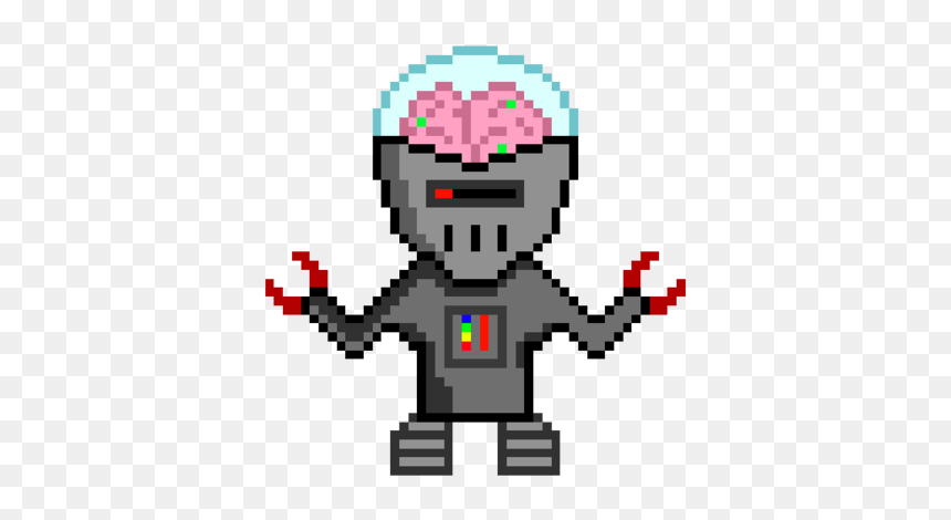 Thumb Image - Pixel Robot Png, Transparent Png - robot.png