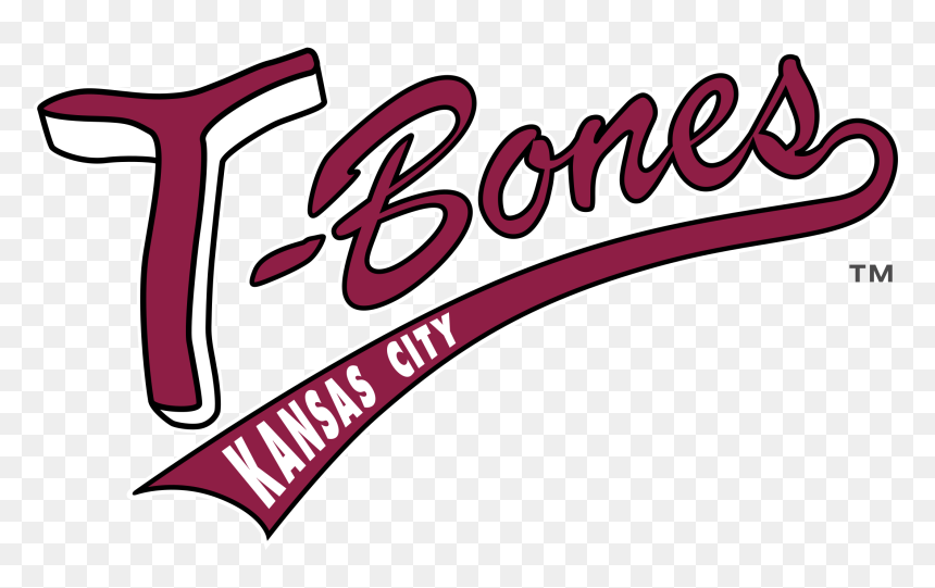 Kansas City T Bones Logo Png Transparent - Calligraphy, Png Download - bones.png
