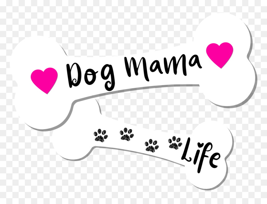 Dog Mama Life Dog Bones Png Transparent File Example - Illustration, Png Download - bones.png