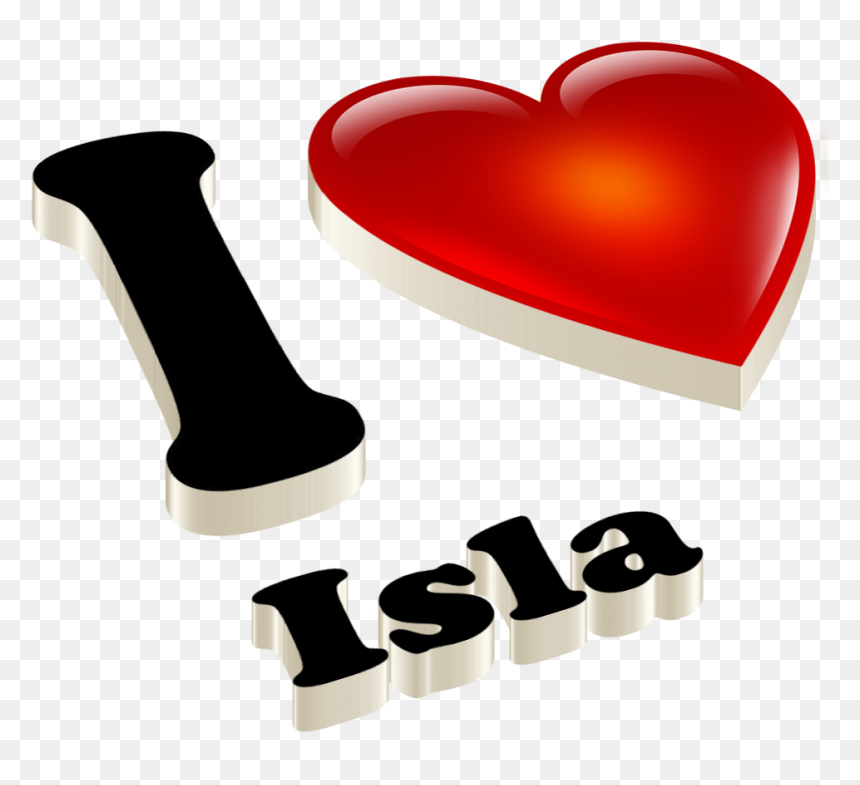 Isla Heart Name Transparent Png - Heart, Png Download - isla png