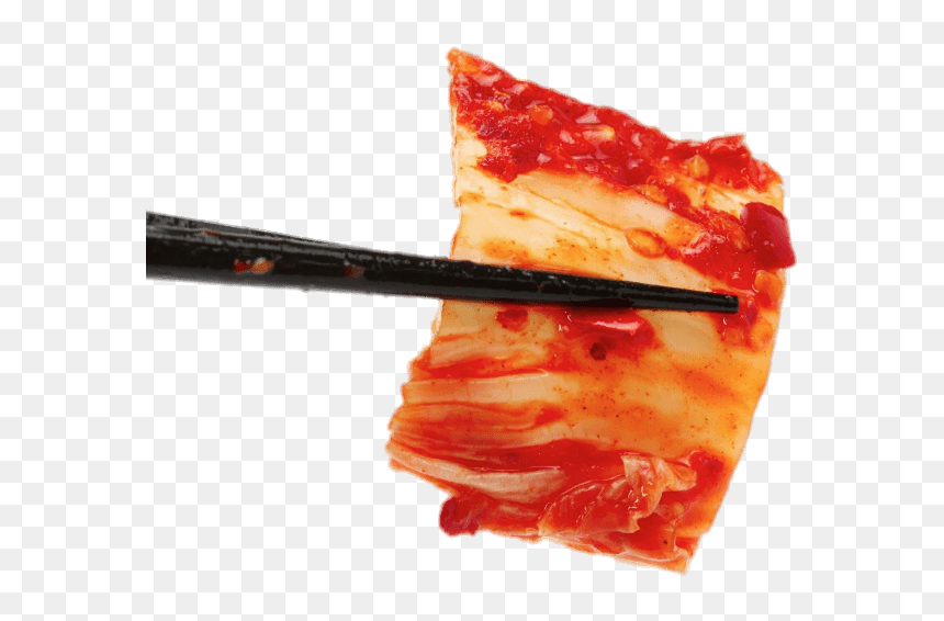 Chopsticks Holding A Piece Of Kimchi - Kimchi Png, Transparent Png - kimchi png