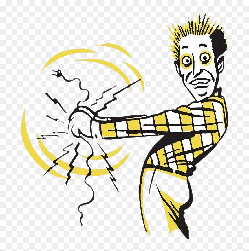 Electric Shock Drawing At - Electric Shock Drawing, HD Png Download - electrician png